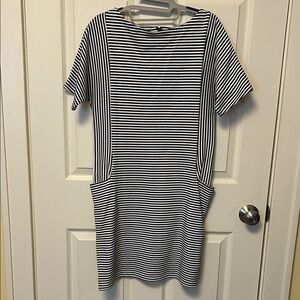 Kate Spade Saturday Striped Black and White Dress size small